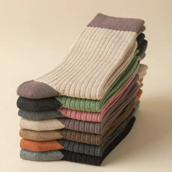 7 Pairs New Women Fashion Vintage Warm Cotton Sock