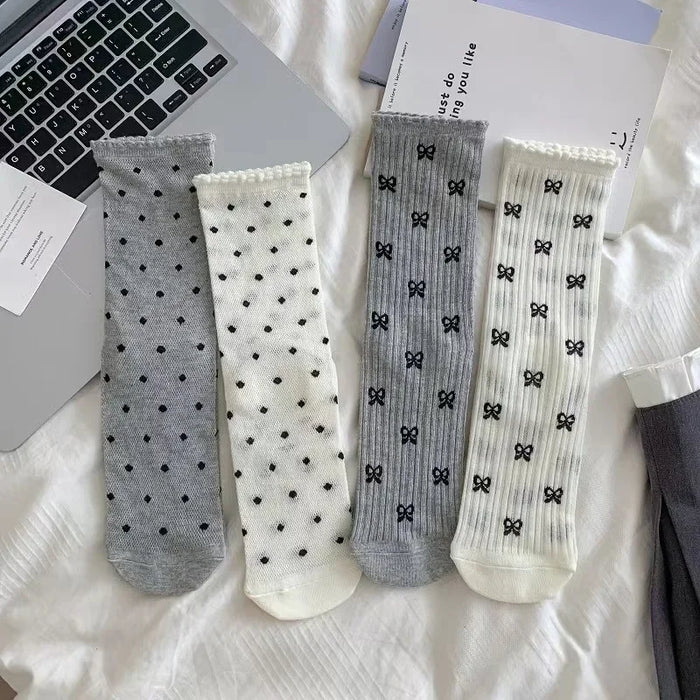 Bow Loose Long Socks