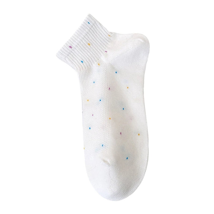 Colourful Dot Print Daily Summer Socks