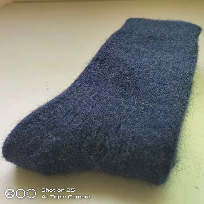 Thickened With Wool Warm Rabbit Hair Socks  Cashmere Stockings