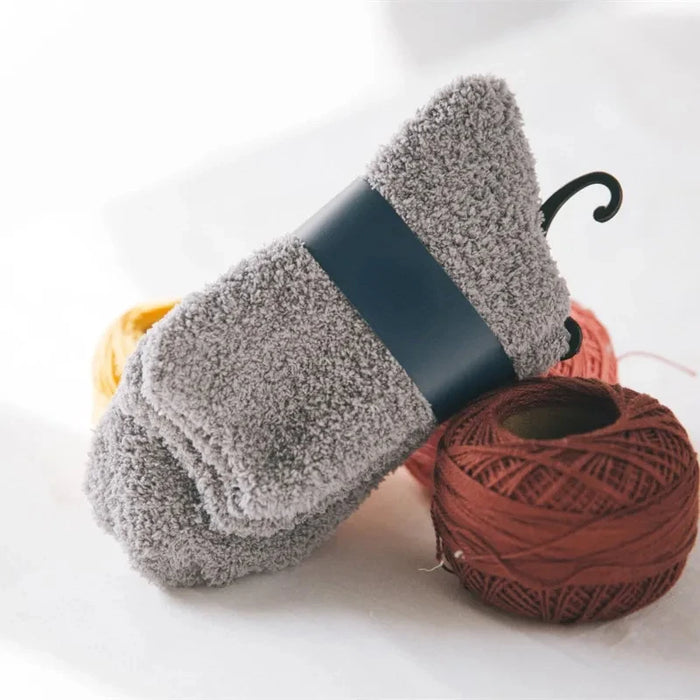 1/3pairs Men Coral Fleece Socks