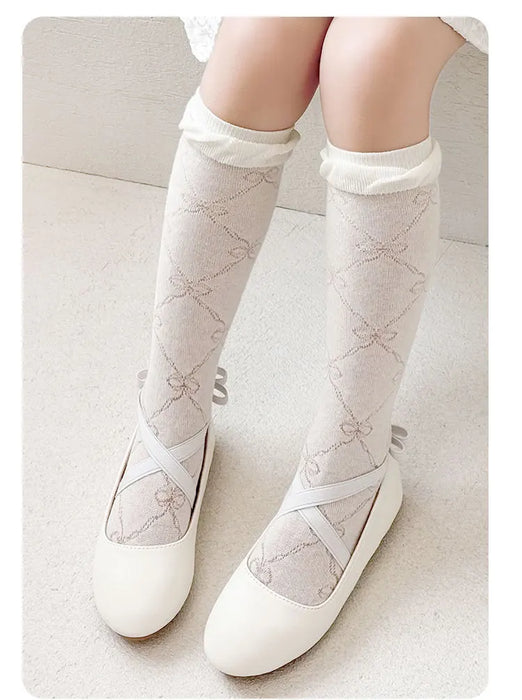 3 Pairs/bag Fancy Lace Socks Girls Summer Long Socks