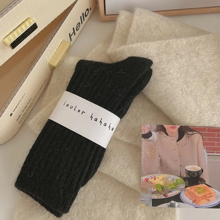 Winter Socks Women Cashmere Wool Thicken Warm Women Socks