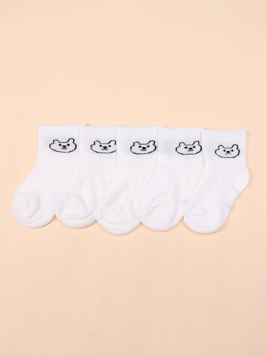 5Pairs Baby Socks Infant Cartoon  Socks For Daily