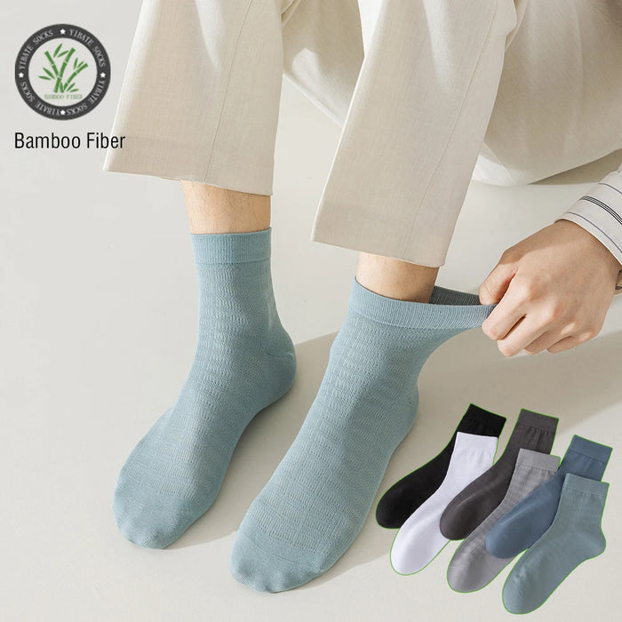 6 Pairs Men Summer Bamboo Fiber Socks