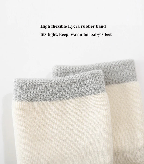 3 Pairs/Lot Autumn Winter Baby Non Slip Soft Floor Sock