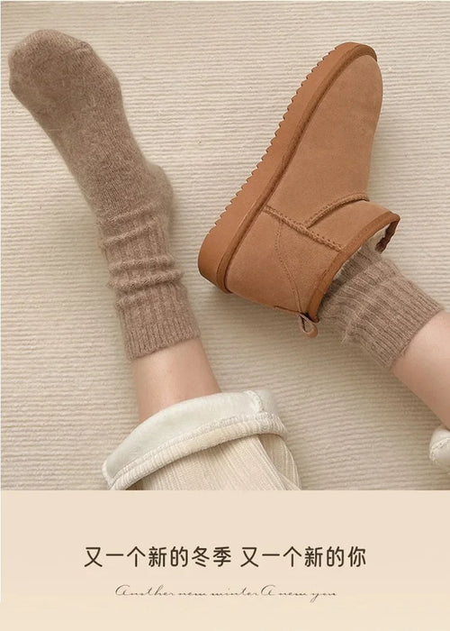 Winter Socks Women Cashmere Wool Thicken Warm Women Socks