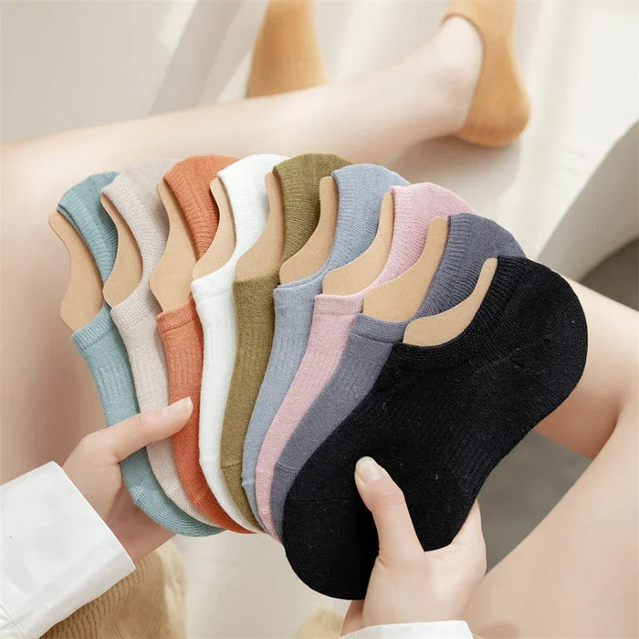 5 Pairs/  Invisible Low Cut Socks