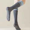2-pairs-grip-pilates-socks-women-non-slip-yoga-fitness-calf-compression-socks-high-quality-cotton-running-sports-socks-ladies