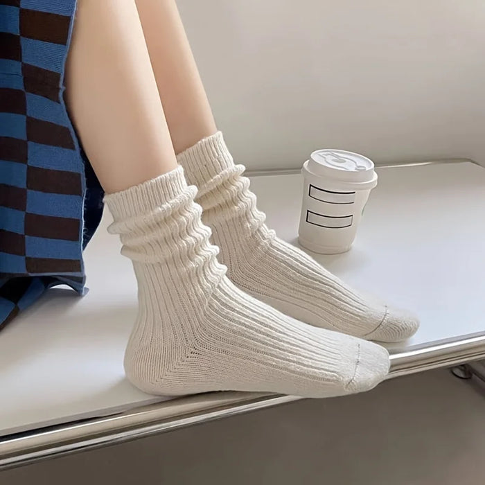 5-pairs-of-mixed-color-autumn-and-winter-striped-thick-warm-retro-coffee-womens-socks-dopamine-womens-mid-tube-socks