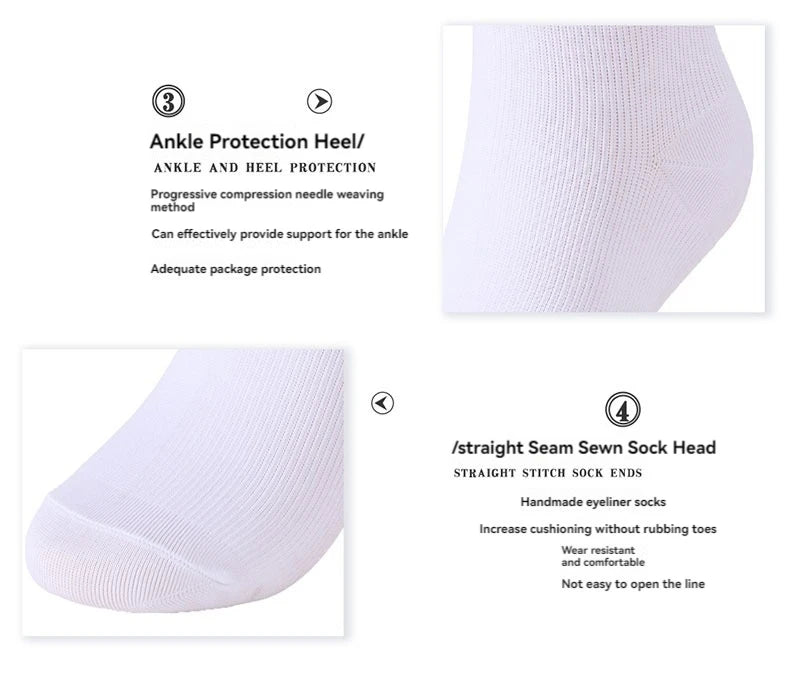 1 Pair Soild Color Compression Stockings