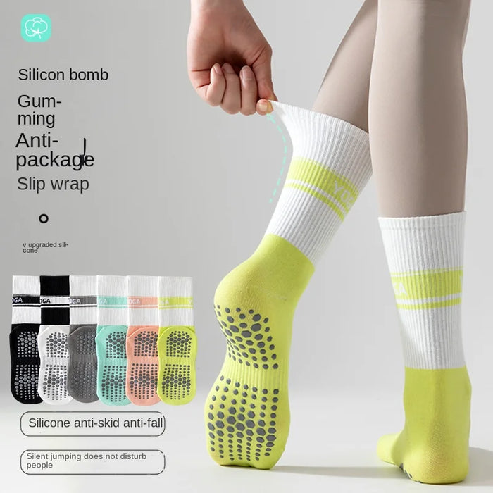 Yoga Socks for Women Nylon Pure Cotton Non slip