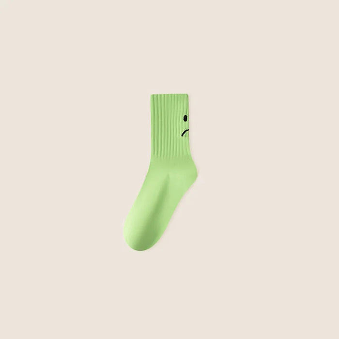 Smile Face Socks Women's Fashion Mid-Calf Socks