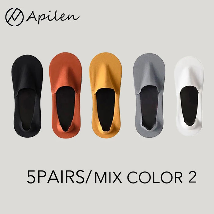 5P/ Men Non Slip Invisible Socks