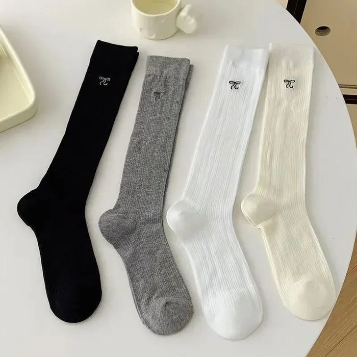 1/4pairs Women's Ballet  Bow Style Socks