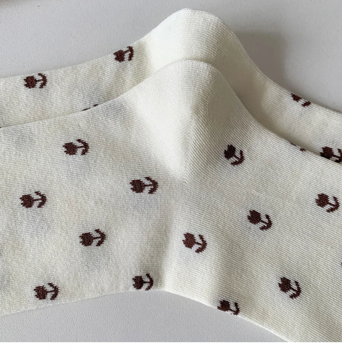 Long Breathable Retro Female Flower Socks
