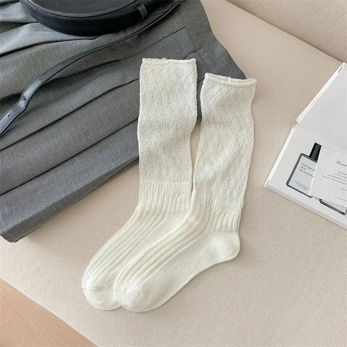 Ballet Wind Solid Color Stockings Socks