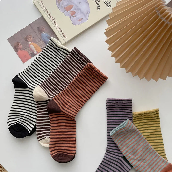 Retro Striped Socks