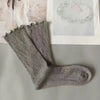 1-3pairs-hollow-socks-women-solid-color-sweet-mesh-mid-tube-stockings-girls-spring-summer-breathable-cotton-lace-roll-edge-socks