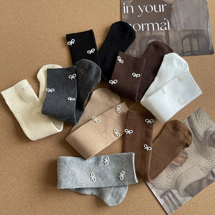 Bow Design Kids Simplicity Fashion  Socks