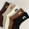 5-pairs-of-womens-c-letter-printed-socks-fashionable-and-versatile-mid-length-socks-casual-and-comfortable-sports-socks