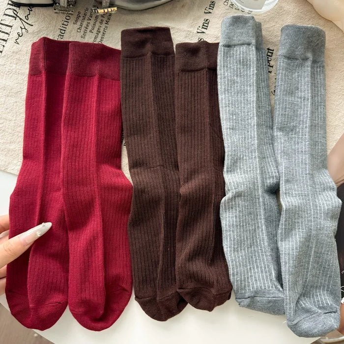1/3 Pairs Korean Stripe Long Socks