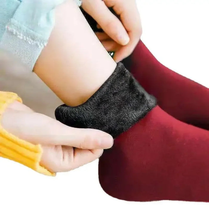 Winter Warm Women Socks Soft Thicken Thermal Plush Socks Girls