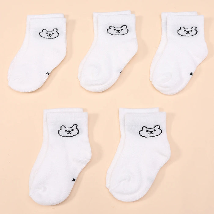 5Pairs Baby Socks Infant Cartoon  Socks For Daily