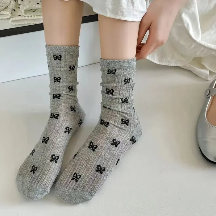Bow Loose Long Socks