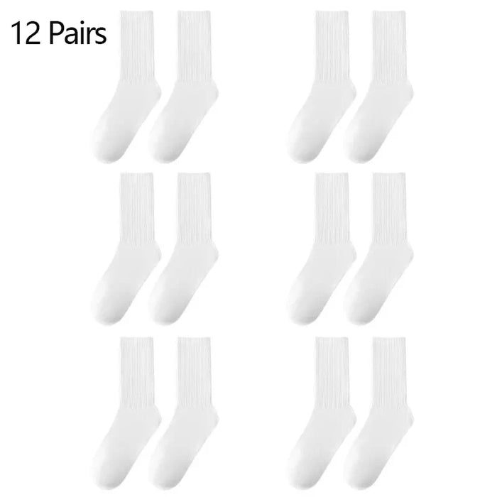 6/12 Pairs Middle Tube Socks For Men  Socks