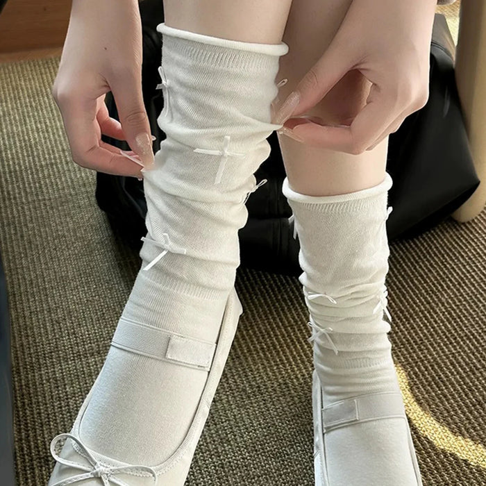 1/2 pairs  Japanese Style Bandage Bowknot Sock