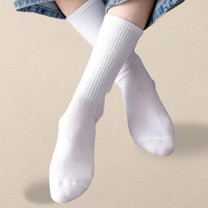 Women Solid Color Socks
