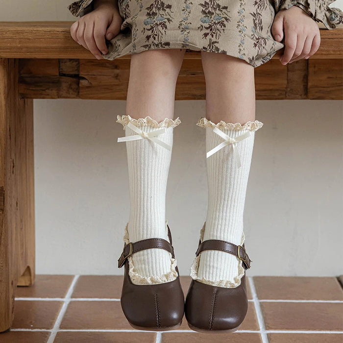 Soft Cotton Lace Stuff Princess Ruffle kids Socks