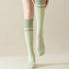 2-pairs-grip-pilates-socks-women-non-slip-yoga-fitness-calf-compression-socks-high-quality-cotton-running-sports-socks-ladies