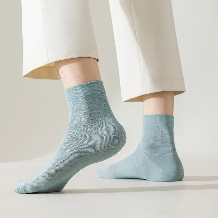 6 Pairs Men Summer Bamboo Fiber Socks