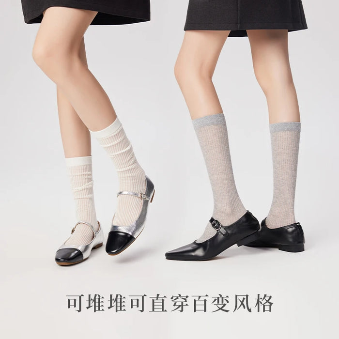 Hollow Mesh Breathable Ballet Style Socks