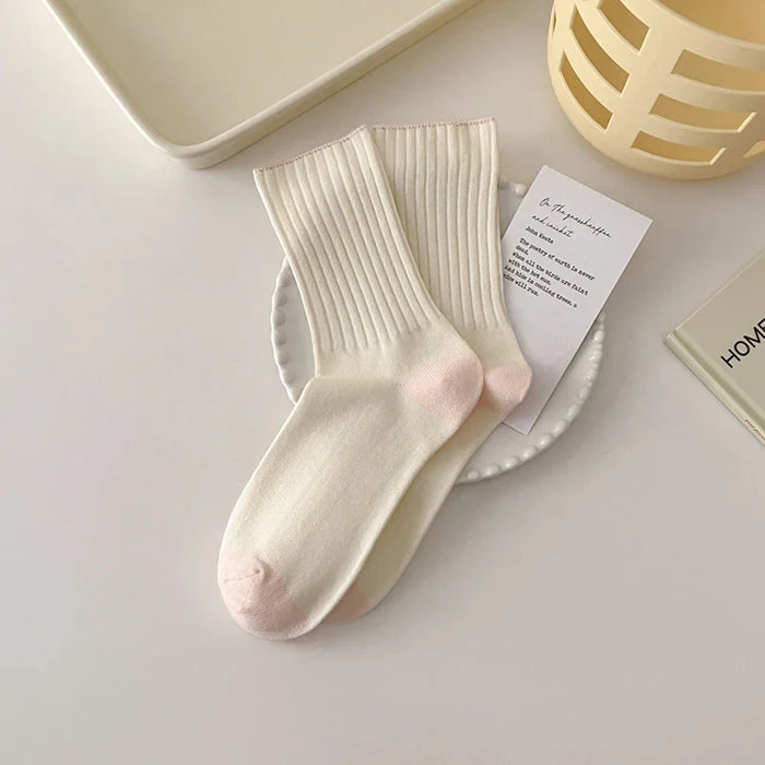 cream-socks-women-korean-style-simple-solid-color-women-socks-japanese-fashion-harajuku-school-girls-knitting-cotton-long-socks