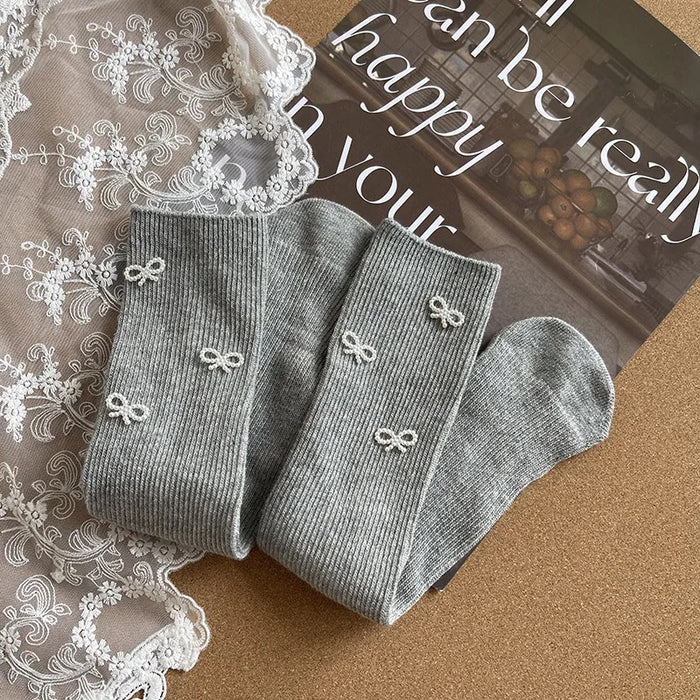 Bow Design Kids Simplicity Fashion  Socks