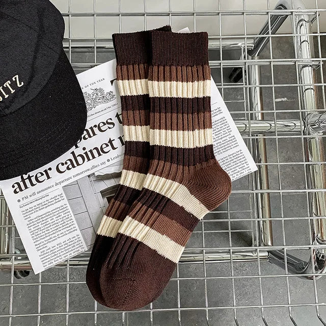 Various Stylish Cotton Medium Tube Design Socks