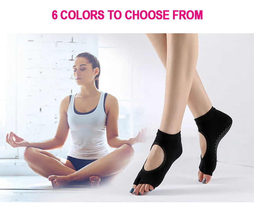 women-two-toes-yoga-socks-ballet-dance-half-fingers-sock-slippers-quick-dry-breathable-non-slip-silicone-sport-pilates-socks