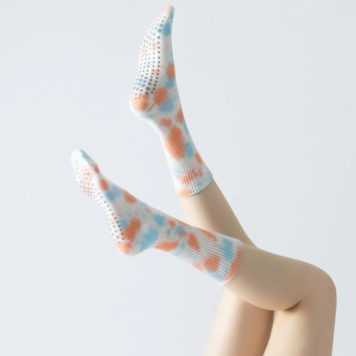 3 Pairs Non-Slip Yoga Socks for Women Colorful Gradient