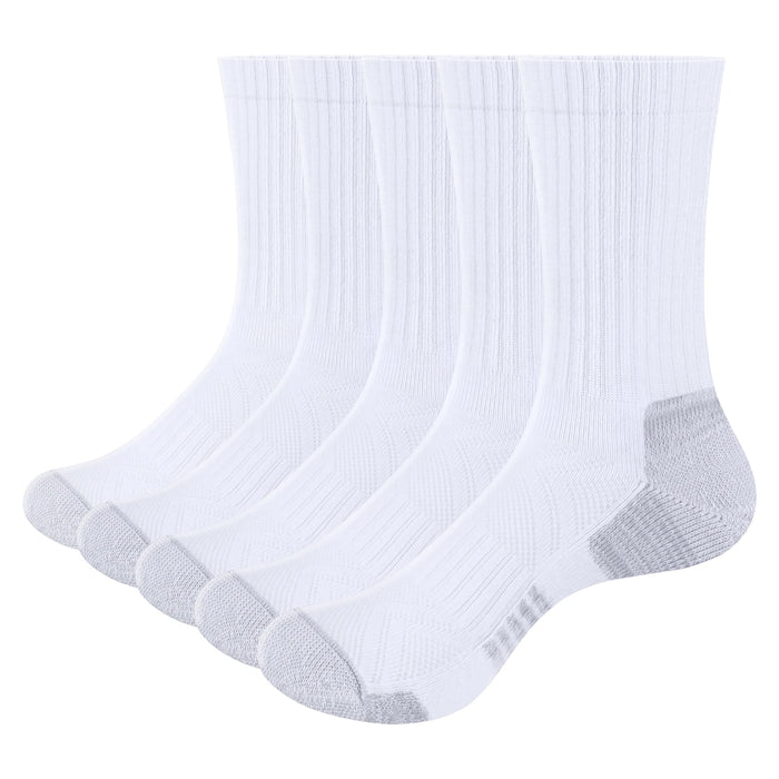 5P/ Cycling Sports Socks Cotton Cushioned Work Boot Crew Socks