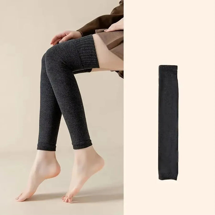 Winter Over Knee High Footless Socks