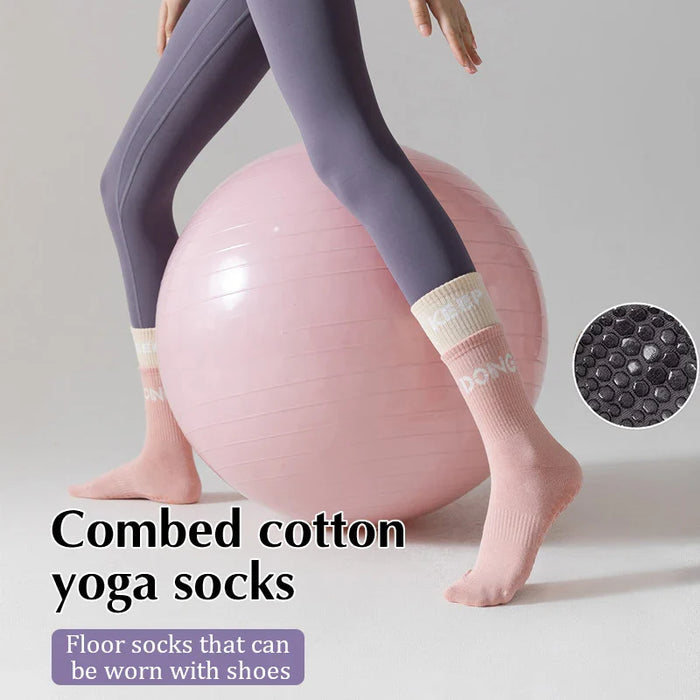 yoga-socks-womens-mid-calf-socks-fitness-sports-cotton-socks-long-tube-double-layer-socks-floor-non-slip-dance-socks