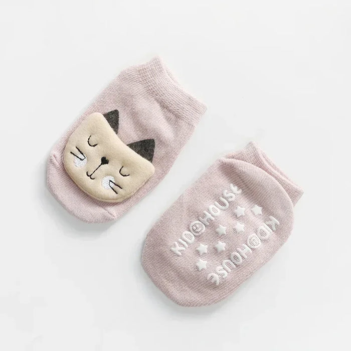 Animal Print Baby Socks Baby Toddler Non-slip Newborn Cotton Socks