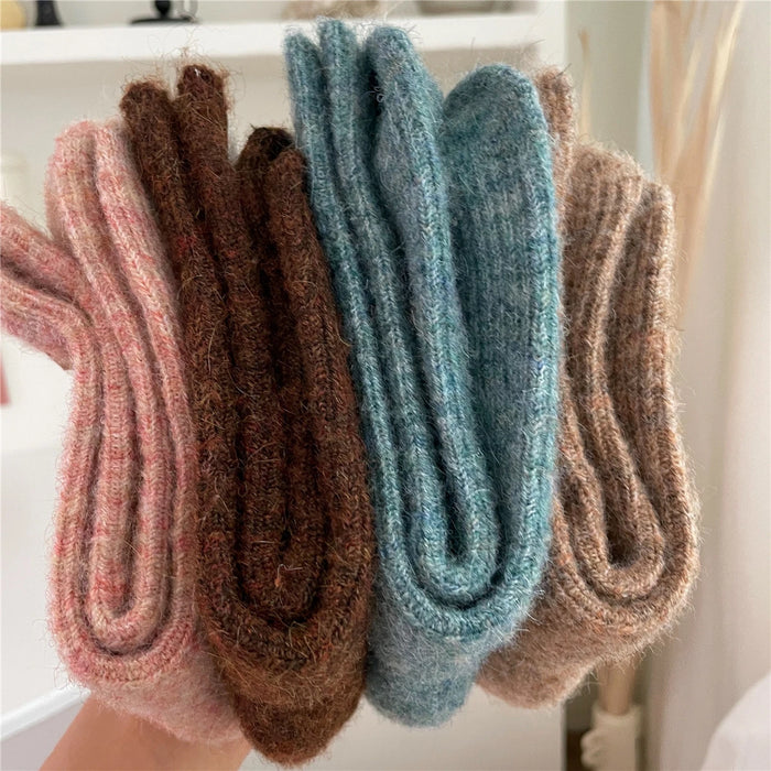 Thermal Women Socks 9% Wool Cashmere Thicken Warm Long Socks
