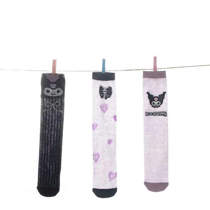 Sanrio Cartoon Comic Surrounding Calf Socks Cute Kuromi Socks