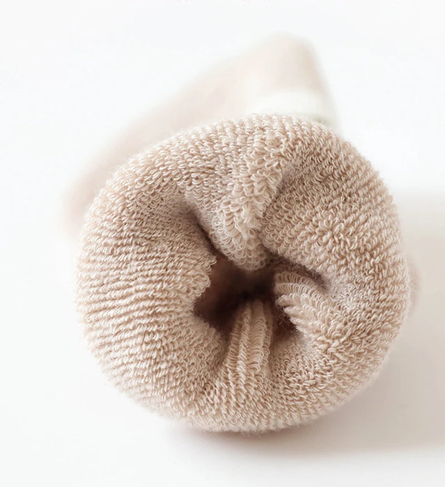 3 Pairs Winter Terry Fur Thicken Kids Newborn Baby Anti-slip Socks