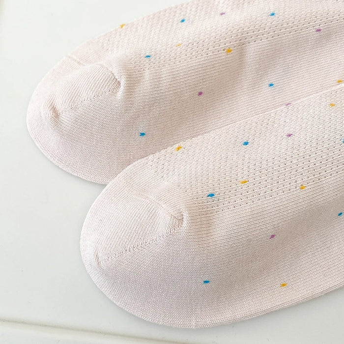 Colourful Dot Print Daily Summer Socks