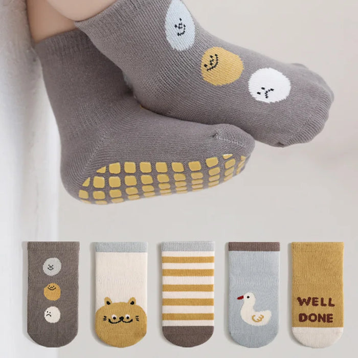 3 Pairs/Lot Autumn Winter Baby Non Slip Soft Floor Sock
